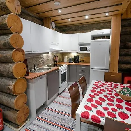 Elegant And Cosy Log Aurora Huoneisto Äkäslompolo